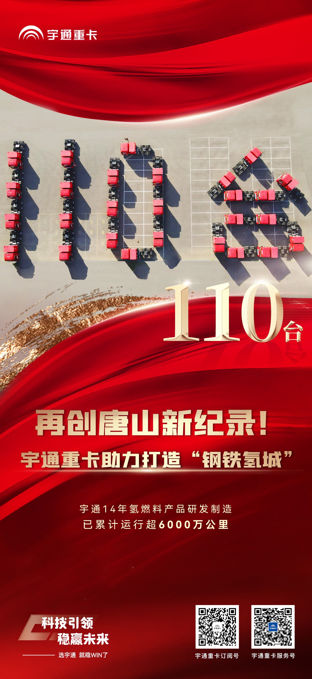 110台再创新纪录！宇通氢能源重卡助力唐山打造“钢铁氢城”