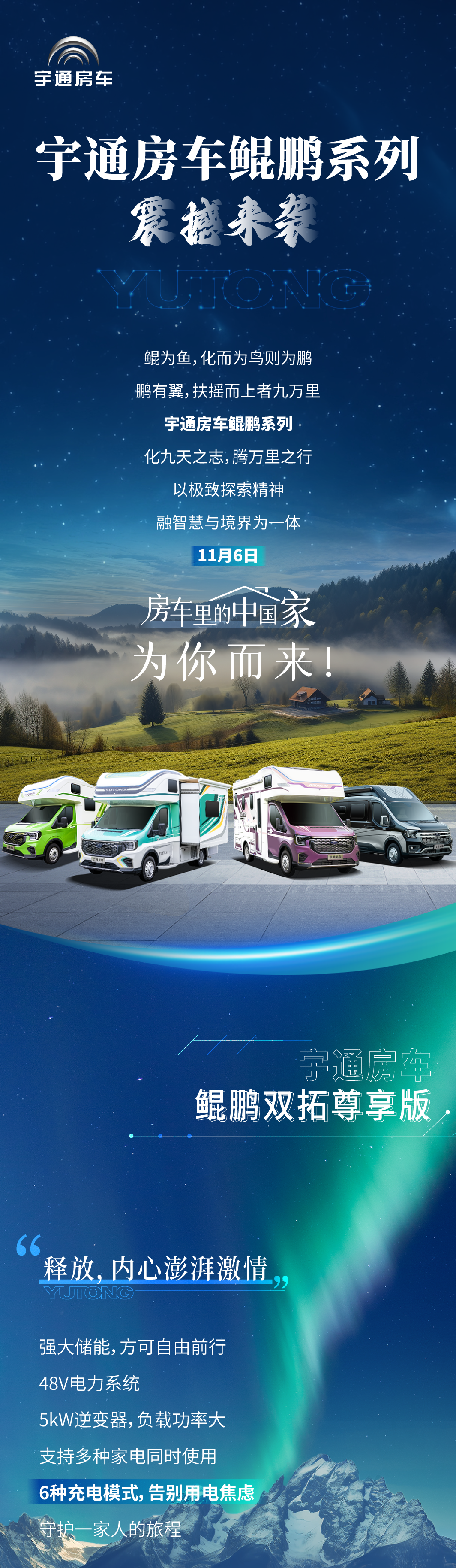 重磅发布 | 宇通房车鲲鹏系列即将全国联动上市