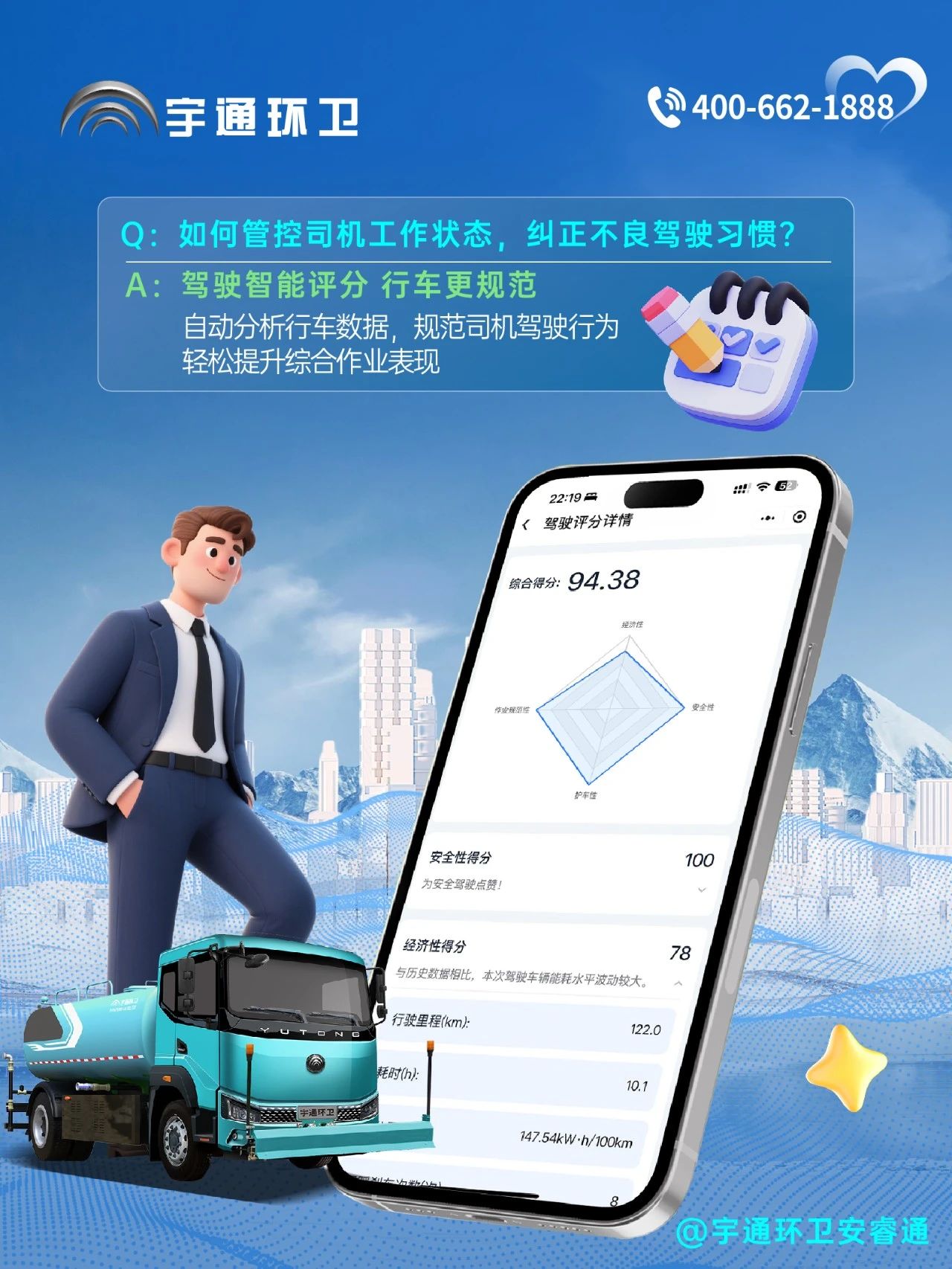 宇通环卫安睿通“有问必答局”第五期：打赢夏日攻坚战，有安睿通更省心！