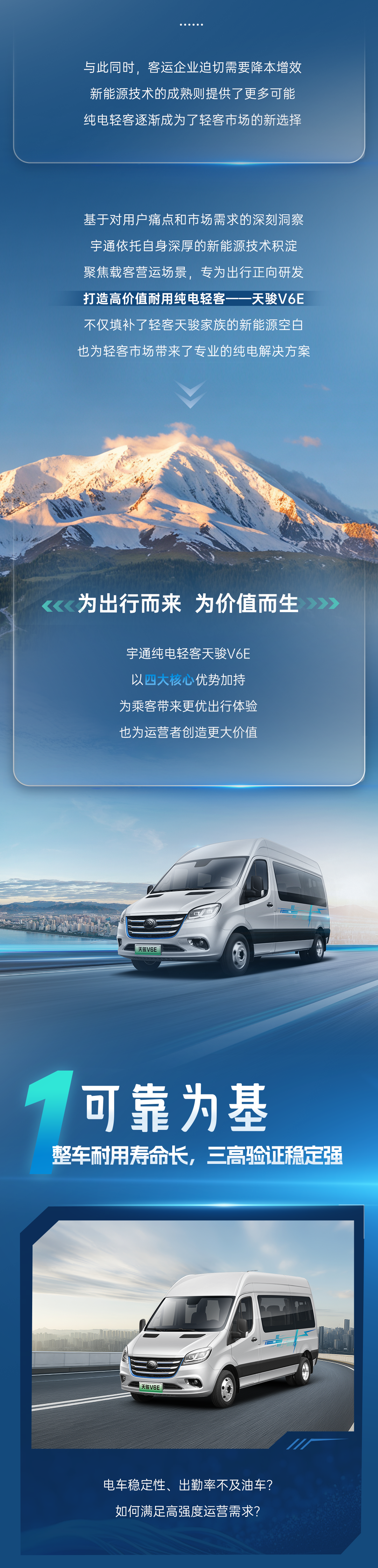 宇通新能源商用车——热力上新季丨宇通纯电轻客天骏V6E，打造高品质出行价值之选