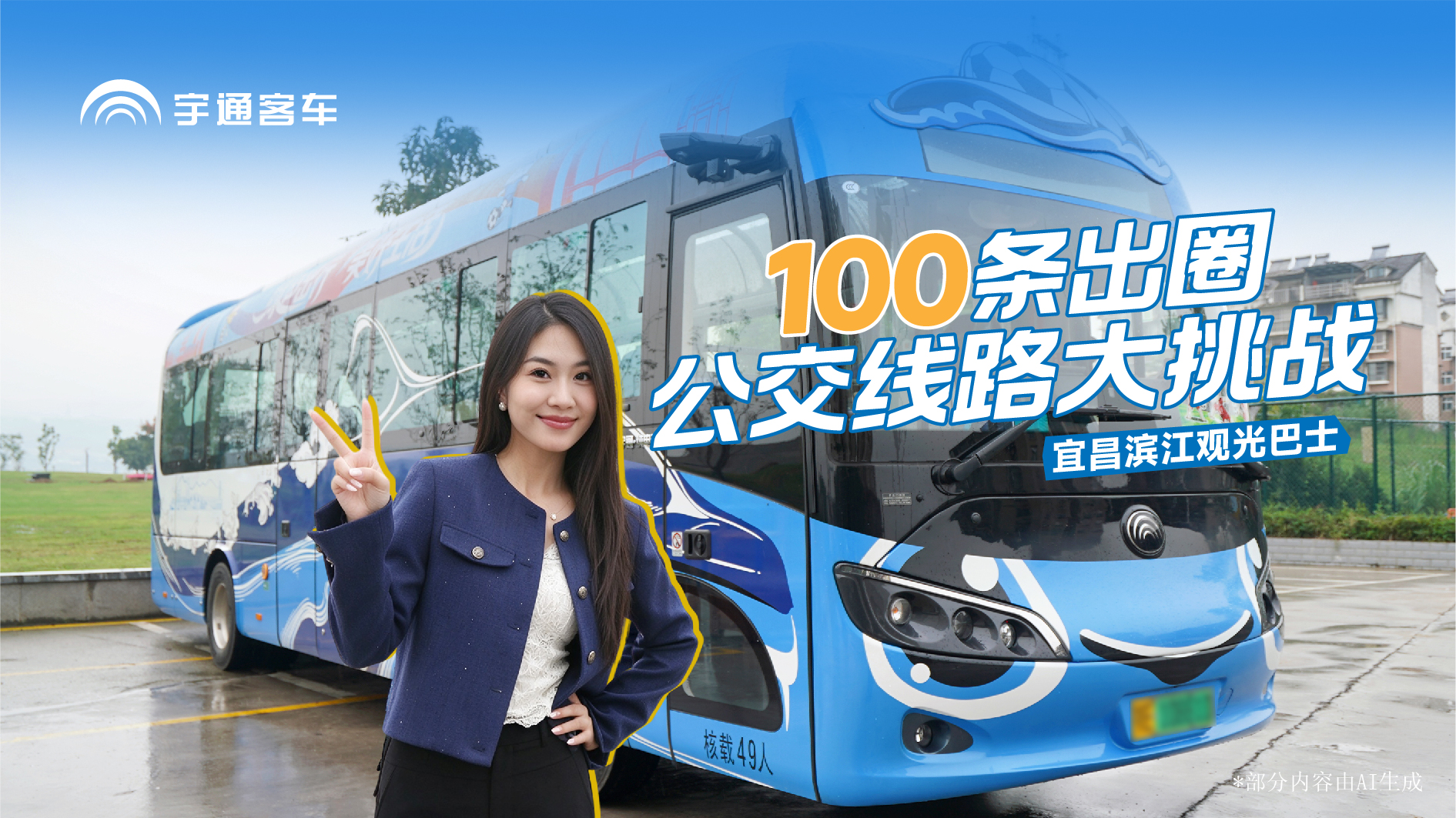 100条出圈公交线路大挑战！ 第二站“宜昌滨江观光巴士” “江豚宝宝”造型出街，天然塔、镇江阁、 大南门沿江畔一路入画，三峡浪漫一趟全包揽！ 下一站去哪？敬请期待