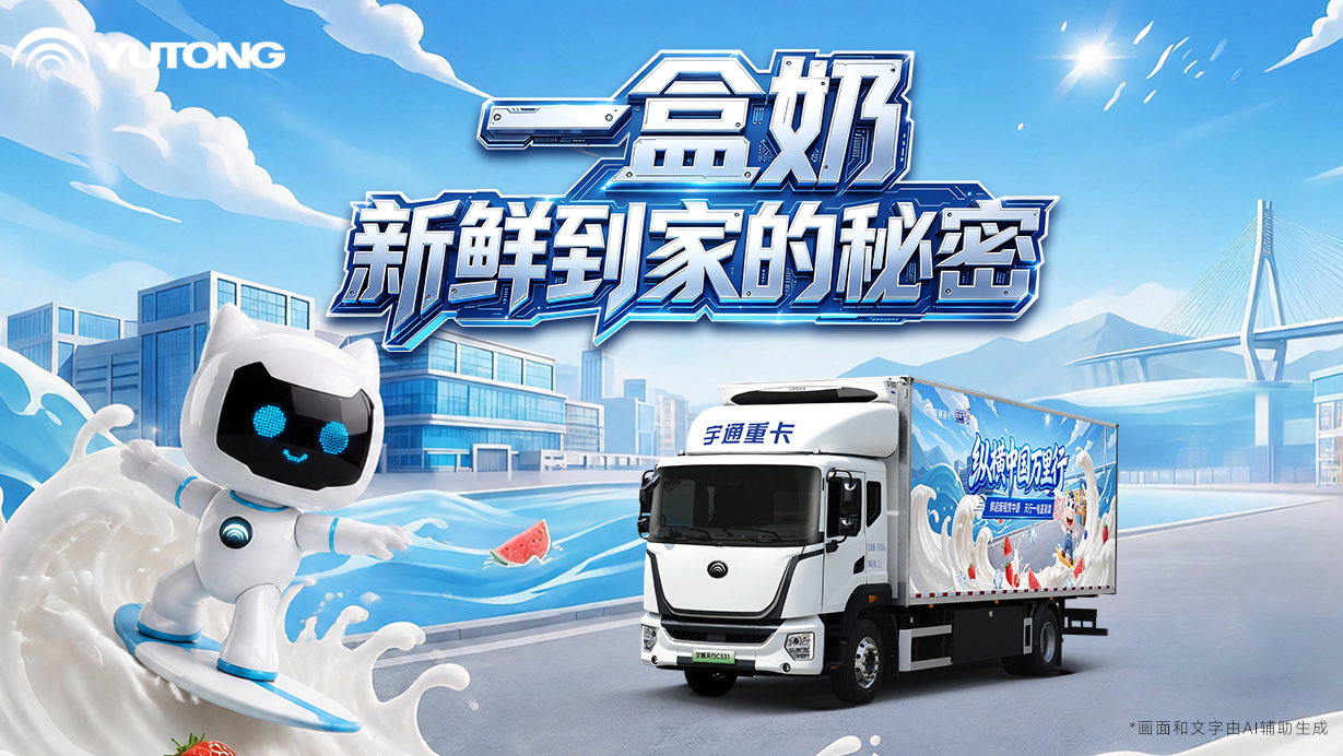 宇通睿控E+智电平台赋能冷链运输全程不断链，让冷链货品从起点到终点，始终“鲜”人一步