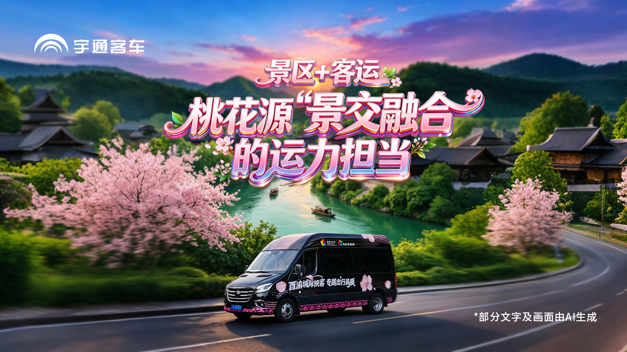 宇通天骏V6助力西阳桃花源运输“景交融合”新范式，实现成本直降15% 收益提升10%