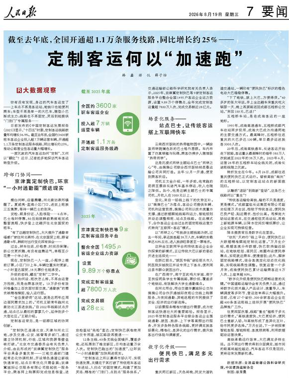 人民日报、新华社等集中报道！“便民快巴”成道路客运转型新范本