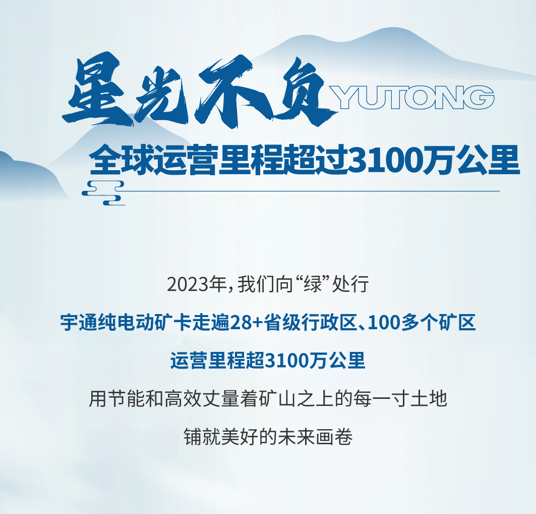 择新处立，向绿处行|宇通矿卡2023年度大事记