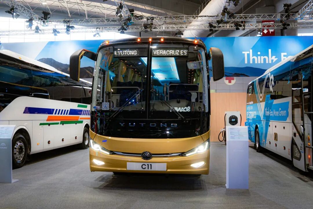 宇通在墨西哥客车展发布全品类公路车型,助力当地可持续出行 图片