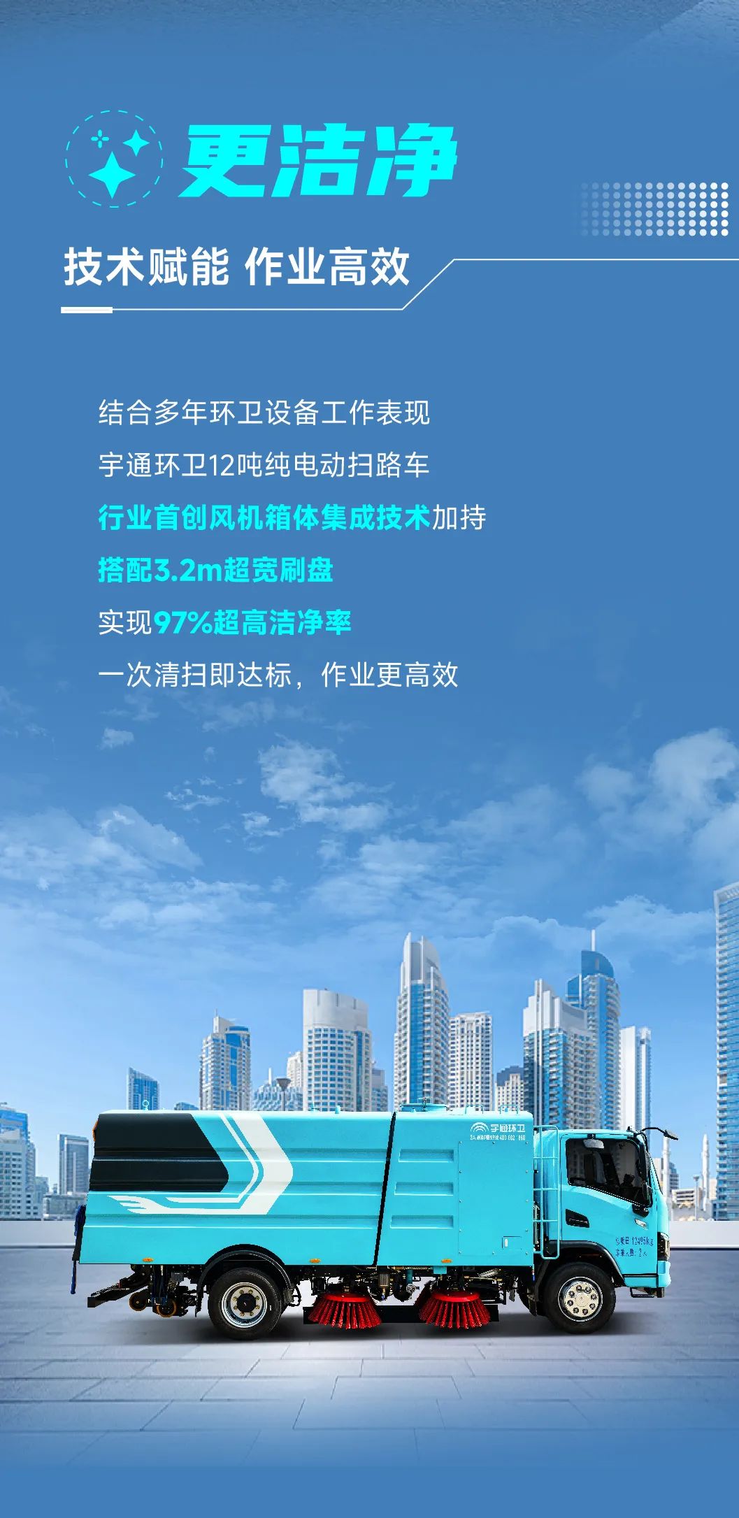 宇通环卫——更干净能耗却更低！提质增效被这辆环卫车玩明白了！