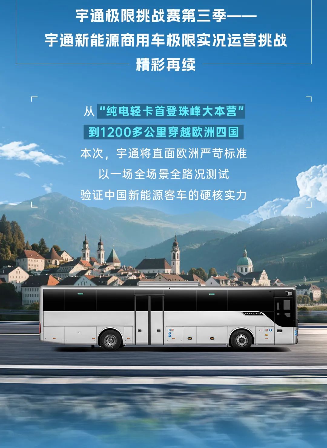 1200公里穿越欧洲四国！宇通极限挑战赛第二站征程再启