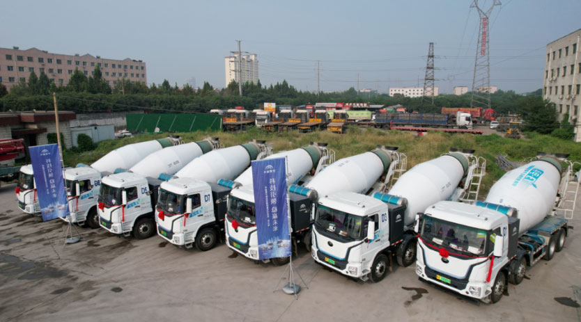 宇通新能源搅拌车助力河南巩义绿色基建 宇通新能源搅拌车助力河南巩义绿色基建