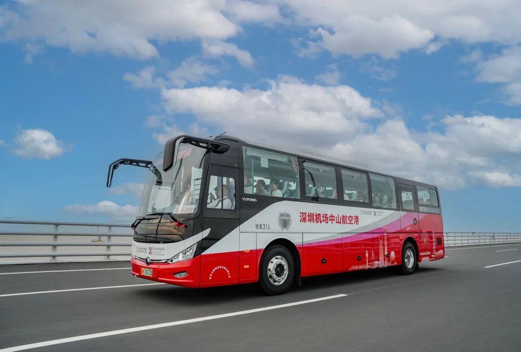 超级工程深中通道今日通车！宇通首航领跑