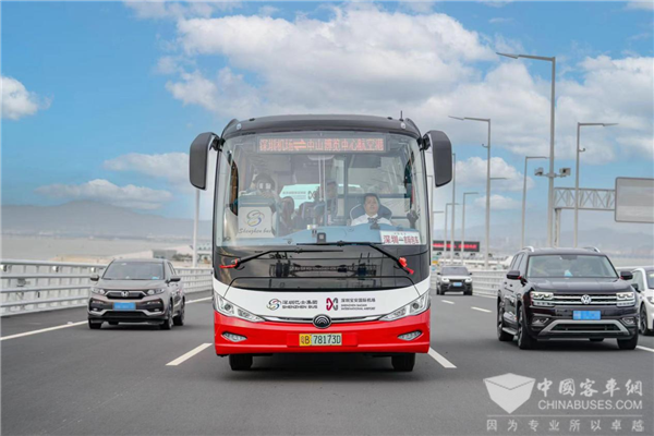 天堑变通途! 宇通高端新能源客车双向领跑“深中通道”