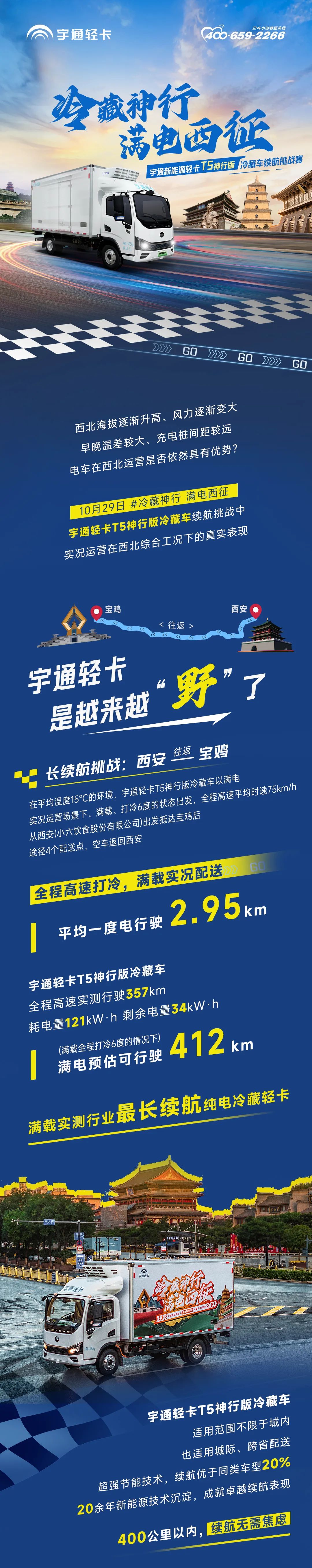 全程高速打冷，满载实况配送！续航最长新能源轻卡冷藏车挑战成功