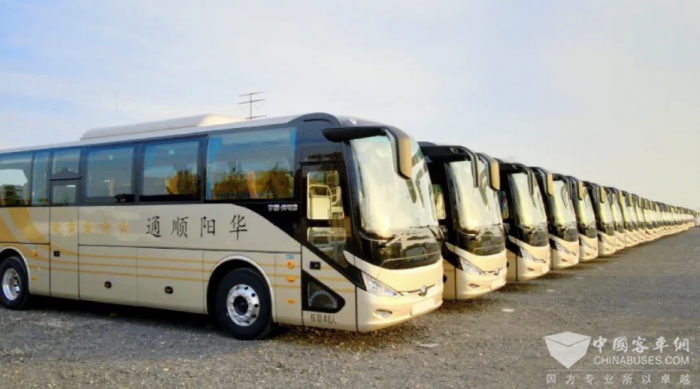 宇通1037辆新能源客车批次奔赴首都