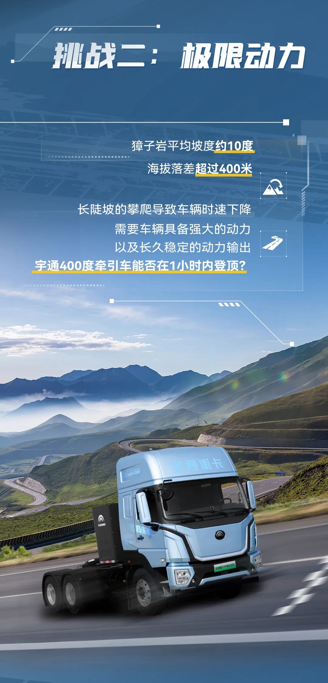 登天路、跨“广寒”，宇通重卡山地极限挑战整装待发！