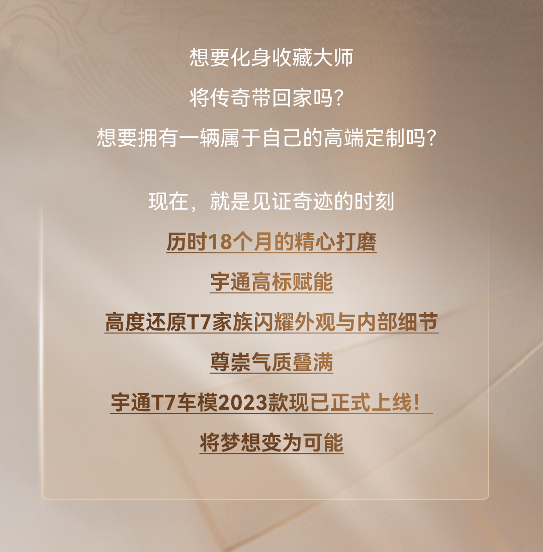 1:24极致仿真，宇通T7新版车模上线！
