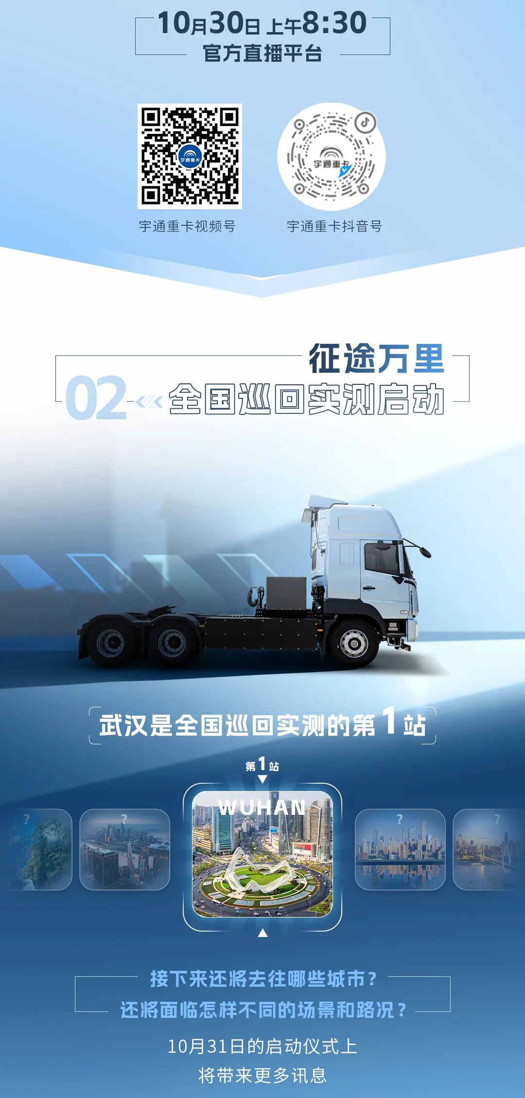 走遍天南海北，宇通长续航重卡全场景巡回实测即将启动！