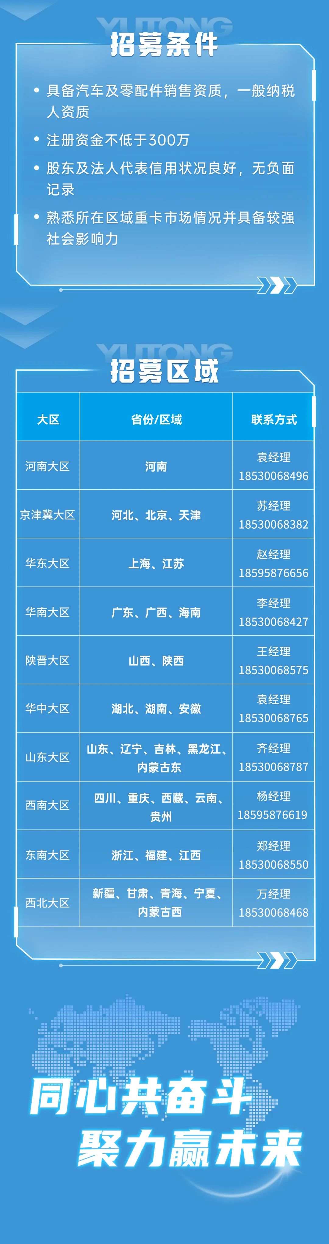 招募！宇通重卡诚邀与您共赢未来