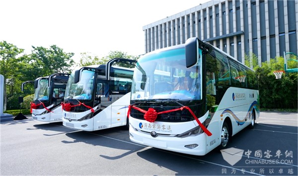 绿色文旅新体验!130辆宇通高端新能源旅游客车交付海南 绿色文旅新体验!130辆宇通高端新能源旅游客车交付海南