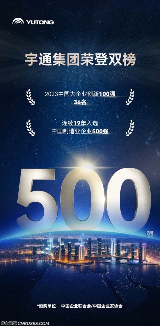 创新跃升!宇通实力登榜中国大企业创新100强 创新跃升!宇通实力登榜中国大企业创新100强